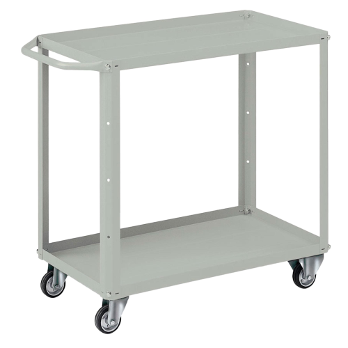Carrello da lavoro - 2 vasche da 80 x 45 cm - 91 x 45 x 81 cm - grigio - Tecnotelai